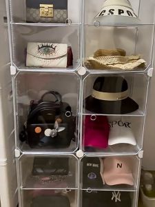 SiVa กล่องโชว์กระเป๋า กล่องเก็บของที่เก็บกระเป๋า ตู้พลาสติกกล่องเก็บของโปร่งใส เก็บกระเป๋า กล่องโชว์โปร่งใสสุดหรู กันฝุ่น กล่องเก็บของ