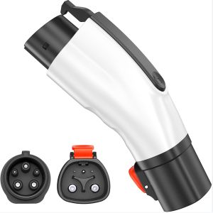 Tesla to J1772 Type1 Converter EV Charger Adapter For Tesla Electric Vehicle Charging EV Connector Up to 60A 250V with Security Lock