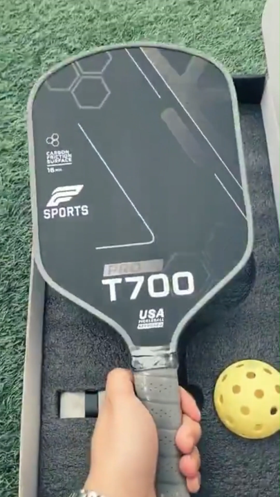 (Chính Hãng) Vợt Pickleball F-Sport T700 Pro - Carbon T700 Nhám Cao Cấp, Phù Hợp Chơi Kiểm Soát