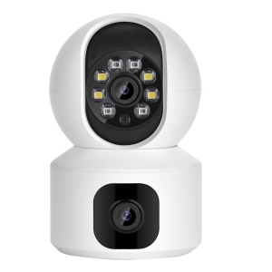 Camera Trong Nhà WIFI Ống Kính Kép Với Tầm Nhìn Ban Đêm Màu Sắc Tự Động Theo Dõi Camera ICSee An Ninh Không Dây 6MP Để Giám Sát Tại Nhà