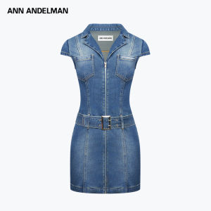 ANN ANDELMAN | Summer Deep Blue Fitted Denim Dress