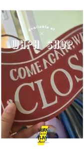 WHPH Shop ป้ายเปิดปิด OPEN CLOSED ป้ายเปิดปิดร้านค้า retro เรโทร