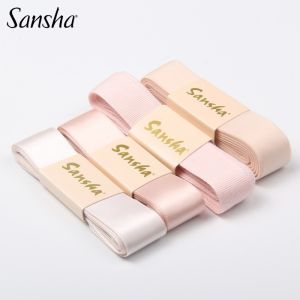 Sansha Original Ballet Dance Pointe Shoe Strap Elastic Canvas Ribbon Professional Dance Accessories Satin Strap Footwear