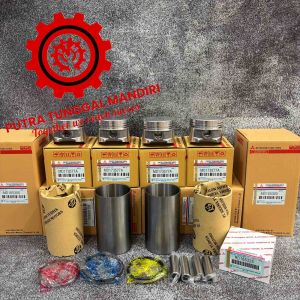 Liner Kit/Liner Set+Piston+Ring Piston Mitsubishi T120SS Carburator 4G17 1Set(3Macam)