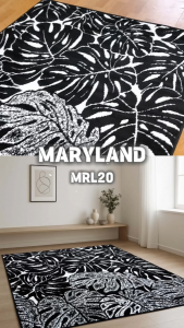 MARYLAND Karpet Lantai 160x210 Black White 20
