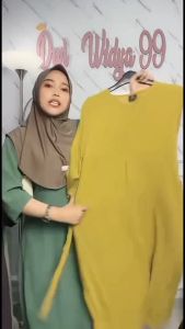 Putra Jaya - Fathia Dress Busui Crinkle Polos wanita