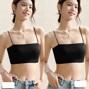 MiiOW | Áo ba lỗ không đường may Catman dành cho nữ Áo ngực trong suốt mùa hè Áo ngực chống ánh sáng không lộ lưng đẹp Áo ngực có đệm ngực