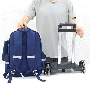 【Selangor Stock】IvyH Backpack Trolley School Bag Primary School Bag with Wheels Beg Sekolah Roda