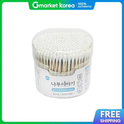 The Kinder One-Touch Round Spiral Cotton Swabs 300 Pcs