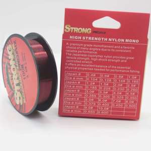 เชือกตกปลาไนลอนใส 100 เมตร สีแดง สายหลักและสายลูก สายตกปลาสำหรับการเดินทางทั่วโลก