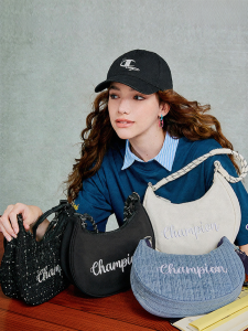Champion | Crescent Shaped Bag With Embroidered Letters Shoulder Crossbody