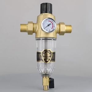 Front Filter Whole House Central Water Purifier Large Flow Water Filter Free Pressure Adjustment Core-Free