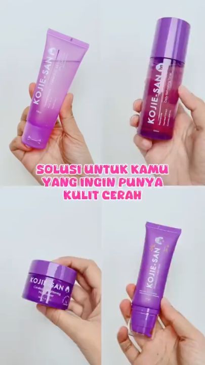 KOJIE-SAN Brightening Skincare Set - Paket Kojie san isi 4pcs - Kojie San Skincare - Virgo Shoop