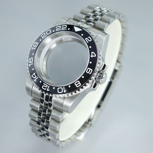 40mm pvd Rose Gold Watch Case With Magnifying Glas Sapphire for Seiko NH35 NH36 NH34 8215 Eta2824 PT5000 Movement SUB GMT YACHT