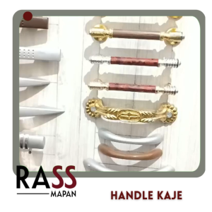 6pcs Handle Tarikan Pegangan Lemari Laci Plastik OBRAL KAJE 900 755 Gold Chrome Kuku Macan