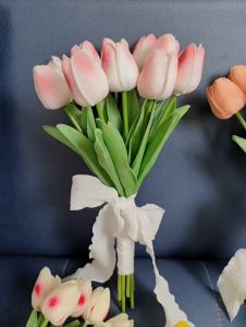 KINGEND - BUNGA TULIP Artificial Bungan Tulip Palsu Dekorasi Ruangan dan Rumah