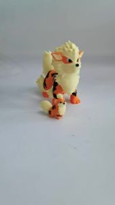 Bandai | Arcanine Growlithe Anime Nhân Vật Hoạt Hình Tỉ Lệ 1:20 DIY 3D In Kawaii Để Bàn Mô Hình Đồ Chơi Trẻ Em Quà Tặng Pokemon Sưu Tập