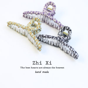 Kẹp Tóc Đuôi Ngựa Kẻ Caro Mùa Xuân 2022 Kẹp Tóc Đuôi Ngựa Kiểu Pháp Tươi Mới Cho Bé Gái Kẹp Tóc Đuôi Ngựa Đa Năng Cho Tóc Sau Đầu