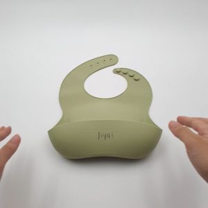 JIYU [JC-007]  Silicone Baby Bib Polos / Celemek Bayi Silikon Polos BPA FREE