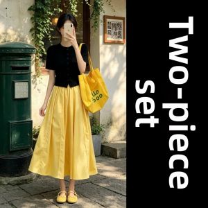 LIRUSHAN | Long Dress Two-Piece Outfit Summer