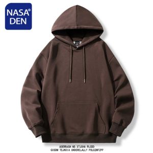 Áo Nỉ Có Mũ Trùm Đầu Phong Cách Mỹ Cổ Điển Đơn Giản Dành Cho Nữ Mùa Xuân Thu Cỡ Lớn Cho Cặp Đôi Phong Cách Hồng Kông