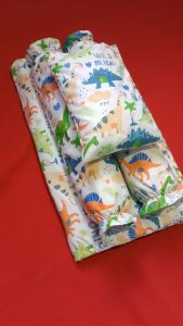 5 & 1 Crib Set Comforter /Bolster set/ Cases/Washable