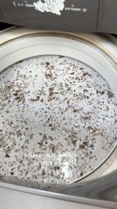 AMZBEAR ผงล้างถังเครื่องซักผ้า ผงขจัดตะกรัน ล้างถังซักเครื่องซักผ้าต้านเชื้อแบคทีเรีย ผงขจัดตะกรัน 125g