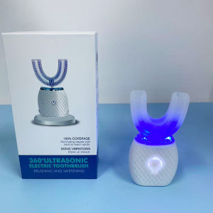 Rechargeable sonic IPX7 waterproof toothbrush adult U-shaped automatic sonic toothbrush cartoon electric toothbrush