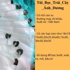 100 Túi Bọc Trái Cây 18x19cm Bao Bọc Trái Cây Hoa Quả Ổi Cam Bưởi Túi Bọc Trái Cây Ánh Dương Kích Thước 18x19cm - VUA BAO BÌ