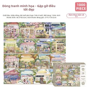 Gubu | Bộ Ghép Hình Trắng Thư Giãn 1000 Miếng