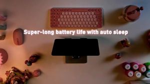 Bàn phím không dây Baseus K01A Wireless Tri-Mode Keyboard (2.4Ghz Bluetooth Kết nối 3 thiết bị)