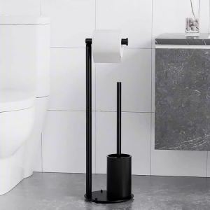 Giá Đựng Giấy Vệ Sinh Đứng Sàn Có Thể Gấp Gọn Đế Sắt Gia Cố Hộp Đựng Độc Lập Để Sắp Xếp Phòng Tắm
