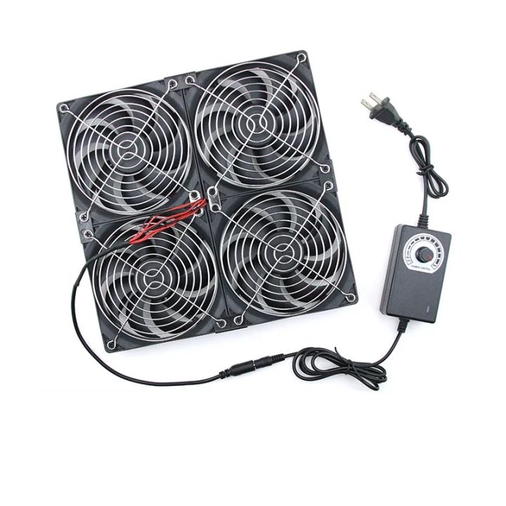 12CM large airflow pet kennel cooling fan farm speed control exhaust