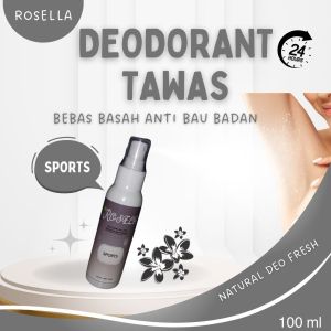 Natural Deodorant Allum Rosella Deodorant Menghilangkan Bau Badan/Ketiak 24 jam