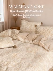 SIDEFU | Warm Fleece Milkhemp Bedding Set