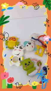 Toy - 8 pcs Baby Teethers🌟Color Cognition🌟Shape Cognition🌟Visual Sense🌟Auditory Sense Ages 1 Month+ (RRK56053)