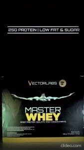 VECTORLABS MASTER WHEY 1 BOX 12 SASHET SACHET SASET WHEY PROTEIN ISOLATE