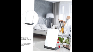 Thin Iron Makeup Mirror with Cat Ear Designs - Lightweight Portable Design for Home & Travel Use
