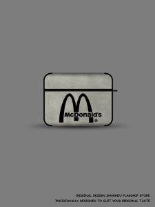 Creative Couples M Airpods 4th Gen Protective Case Trendy Brand Mens Faux Leather Texture Soft Shell Personalized Fashionable Earphones