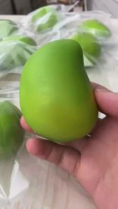 Handmade Crispy Mango Stress Ball Fidget Toy Crunchy Squeeze Ball Round Blocks Filled ASMR Anti Stress Toys for Adults