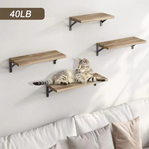 American-style Wooden Wall-mounted ShelfSuitable for Living RoomEntryway and Bedroom Wall Storage