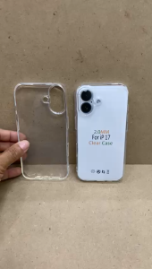 Casing Silikon Transparan IPhone 17 Bahan tebal 2.0mm