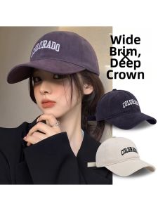 FUSHIXIONG | UV Protection Visor Cap Face Slimming Wide Brim Deep Top Large Circumference Hat