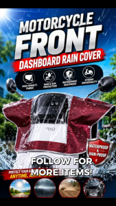 All Season Motorcycle Front Cover | Waterproof Sunproof Dustproof Protective Shield for Daily Travel