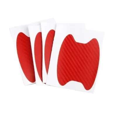 4 Miếng Dán Bảo Vệ Tay Nắm Cửa Ô Tô Chống Nước Chống Trầy Xước Vật Liệu Sợi Carbon Dán Ngoại Thất Trang Trí Chén Tay Nắm Cửa