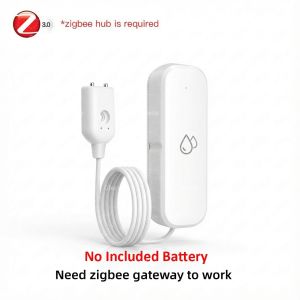 Zigbee TUYA Water Leak Detector Smart Life Flood Leakage Sensor For Smart Home Kitchen Bathroom Basement 2MQTT Gateway Required