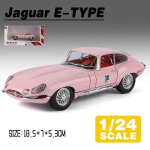 LEO 1:24 Jaguar E-TYPE Diecast Model Car Alloy Cars Toys Collection Gift For Kids Boy Girl