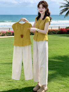 Shalldoer | Casual Loose Feel Sleeveless Shirt Trousers Suit