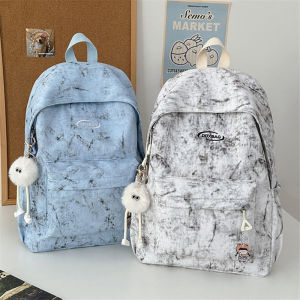 Casual Mens Backpack School Bag Travel Leisure Fashionable Backpack Double Shoulder Bag for Primary And Middle School Students