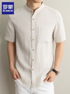 ROMON | Lightweight Breathable Retro Shirt for Men